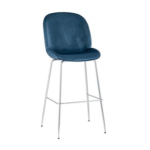 Beetle со спинкой маренго хромированные ножки