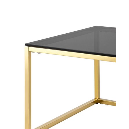 120*60 ТАУН золото стекло smoke закаленное каркас нержавеющая сталь