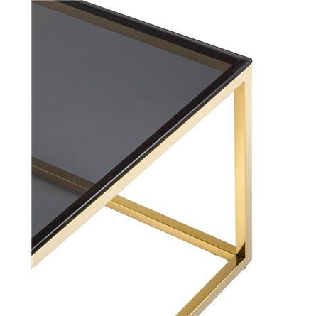 120*60 ТАУН золото стекло smoke закаленное каркас нержавеющая сталь