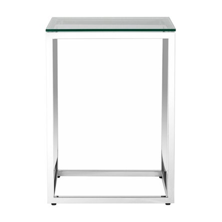 40*40 ТАУН серебро каркас нержавеющая сталь столешница закаленное стекло