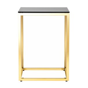 40*40 ТАУН золото стекло smoke закаленное каркас нержавеющая сталь