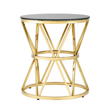 50*50 ВИВА золото стекло черное закаленное каркас нержавеющая сталь