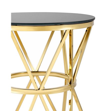 50*50 ВИВА золото стекло черное закаленное каркас нержавеющая сталь