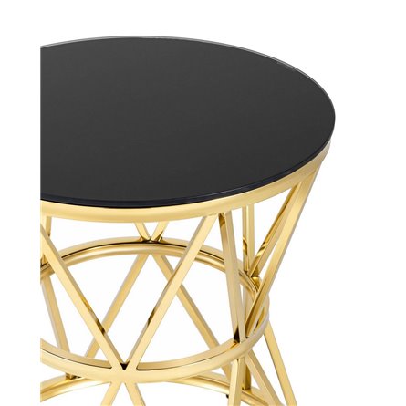 50*50 ВИВА золото стекло черное закаленное каркас нержавеющая сталь