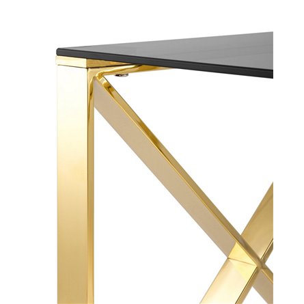 55*55 КРОСС золото стекло smoke закаленное каркас нержавеющая сталь