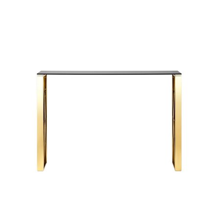 КРОСС 115*30 золото стекло smoke закаленное каркас нержавеющая сталь