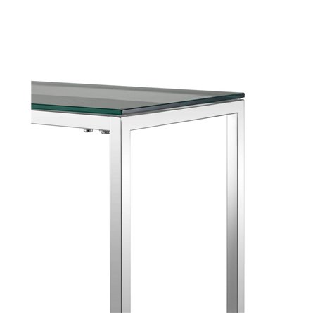 ТАУН 115*30 серебро каркас нержавеющая сталь столешница закаленное стекло