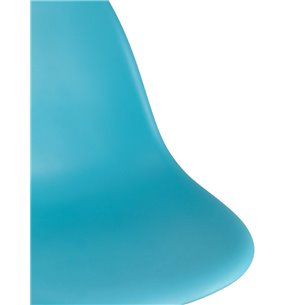 DSW бирюзовый пластик каркас из металла ножки натуральный массив бука