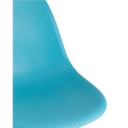 DSW бирюзовый пластик каркас из металла ножки натуральный массив бука