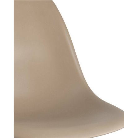 DSW бежево-серый пластик каркас из металла ножки натуральный массив бука