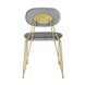 Элис мягкий светло-серый обивка велюр ножки металлические цвет золото Элис мягкий светло-серый обивка велюр ножки металлические цвет золото