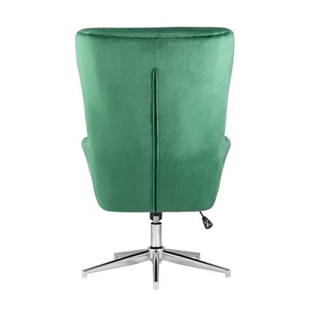 Артис зеленое обивка велюр регулируемое на металлической ножке