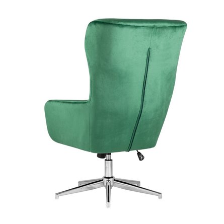 Артис зеленое обивка велюр регулируемое на металлической ножке