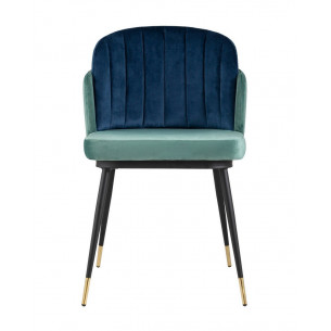 Пенелопа велюр мятный синий ножки металл