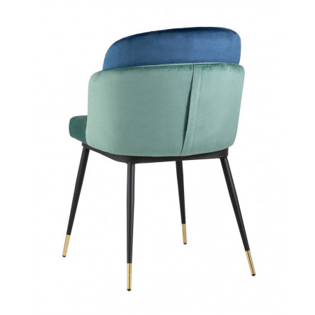Пенелопа велюр мятный синий ножки металл