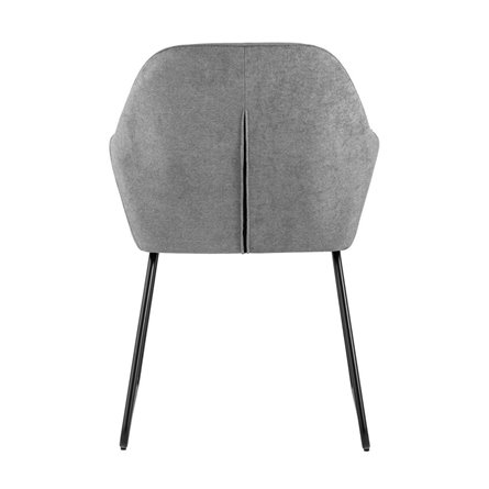 обеденный Чак мягкий обивка шенилл серый на полозьях