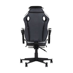 TopChairs Virage черно-белое геймерское