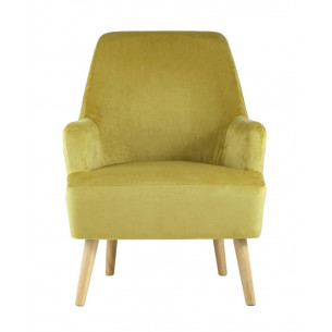 Хантер горчичный обивка велюр ножки массив дерева