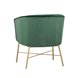 Шале зеленый обивка велюр ножки металл цвет золото Шале зеленый обивка велюр ножки металл цвет золото