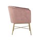 Шале розовый обивка велюр ножки металл цвет золото Шале розовый обивка велюр ножки металл цвет золото