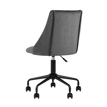 Сиана серый обивка велюр крестовина металл черный механизм регулировки высоты