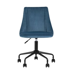 Сиана синий обивка велюр крестовина металл черный механизм регулировки высоты