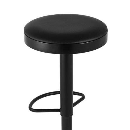 Бри черный регулируемый обивка экокожа ножка металл черный