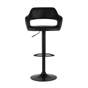 Рич черный регулируемый обивка экокожа ножка металл черный