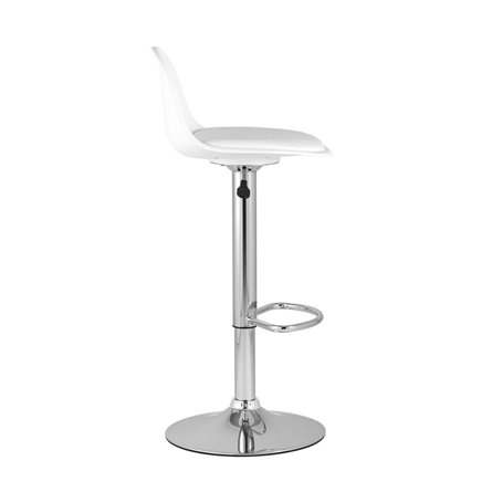 Смит белый регулируемый сиденье экокожа пластик ножка металл