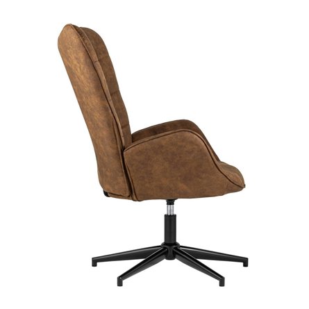 Ирис вращающееся коричневое обивка искусственная замша крестовина металл с функцией вращения