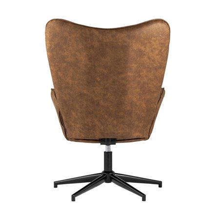 Ирис вращающееся коричневое обивка искусственная замша крестовина металл с функцией вращения