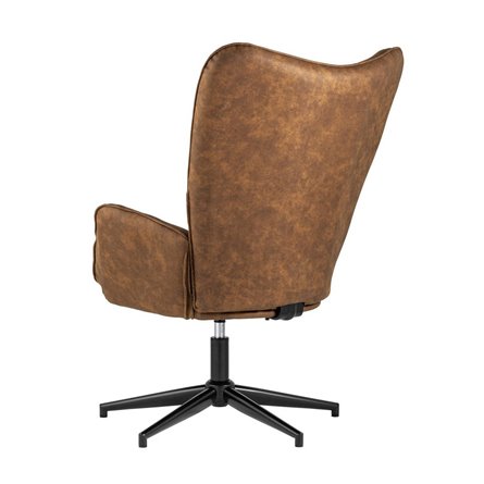 Ирис вращающееся коричневое обивка искусственная замша крестовина металл с функцией вращения