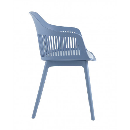 пластиковый Crocus голубой с подушкой в обивке из велюра