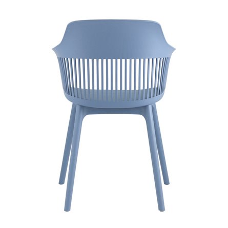 пластиковый Crocus голубой с подушкой в обивке из велюра