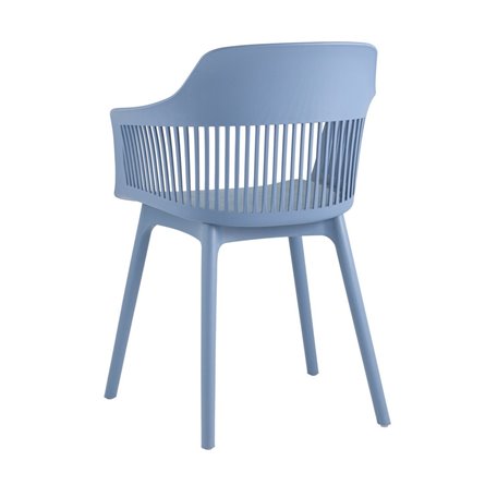 пластиковый Crocus голубой с подушкой в обивке из велюра