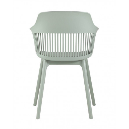 пластиковый Crocus серо-зеленый с подушкой в обивке из экокожи