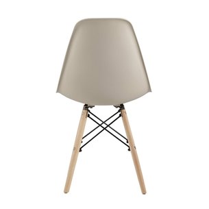 DSW бежевый, литой полипропилен, стальной каркас, массив бука, 4 шт