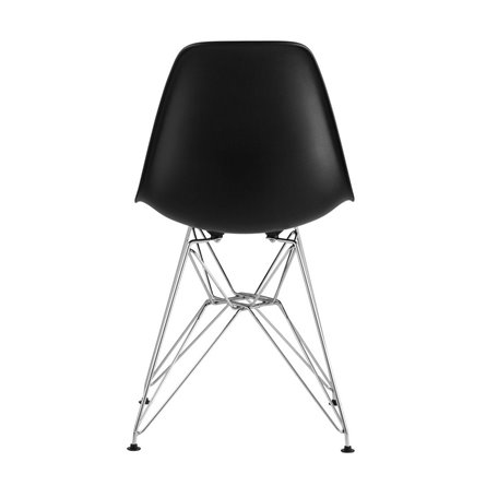 DSR черный, полипропилен, основание хромированный металл, ножки с резиновыми прокладками