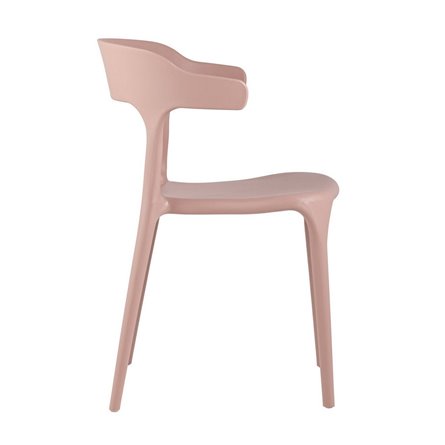 пластиковый Neo горчичный с подлокотниками