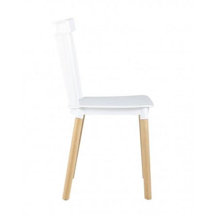 пластиковый Field белый ножки из массива бука