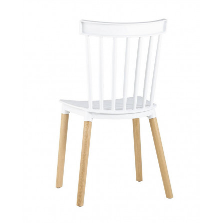 пластиковый Field белый ножки из массива бука