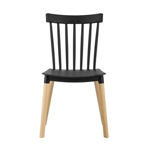 пластиковый Field черный ножки из массива бука