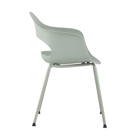 пластиковый Lady серо-зеленый ножки из окрашенного металла