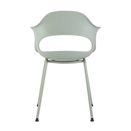 пластиковый Lady серо-зеленый ножки из окрашенного металла