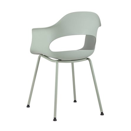 пластиковый Lady серо-зеленый ножки из окрашенного металла