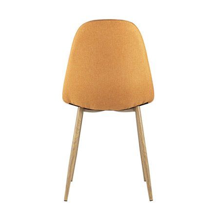 Валенсия оранжевый обивка ткань ножки металл с принтом под дерево