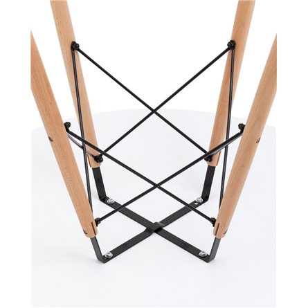 Валенсия темно-синий обивка ткань ножки металл с принтом под дерево