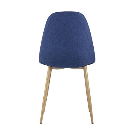 Валенсия темно-синий обивка ткань ножки металл с принтом под дерево