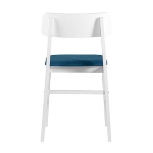 ODEN WHITE синий мягкое сиденье из ткани