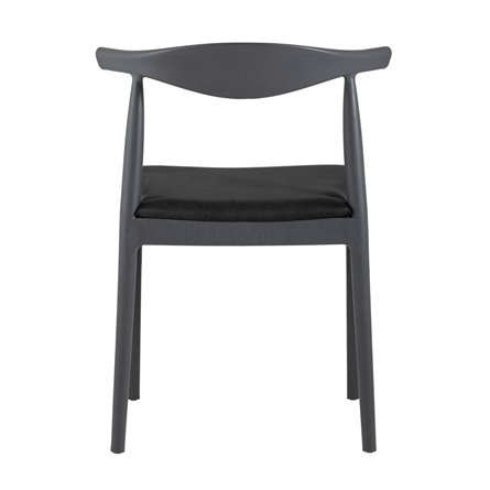 пластиковый Bull серый с мягким сиденьем в тканевой обивке